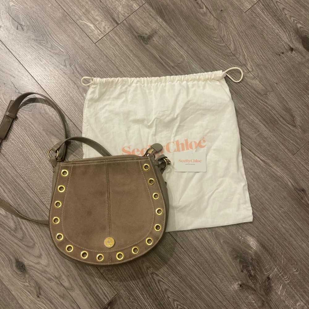 See by Chlóe Suede Moon Bag